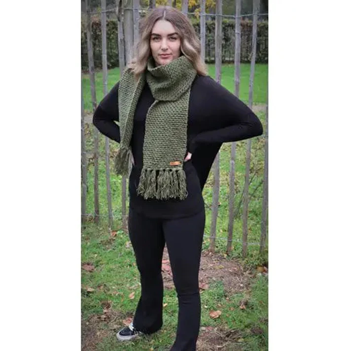 By MP Headwear Scarf Classic C Sjaal - Army Green 3 By MP Headwear Scarf Classic C Sjaal - Army Green - Afbeelding 3