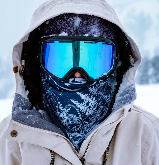 Sinner Fleece Bandana 'Black Paisley' - Black White 2 Sinner Fleece Bandana 'Black Paisley' - Black White - Afbeelding 2