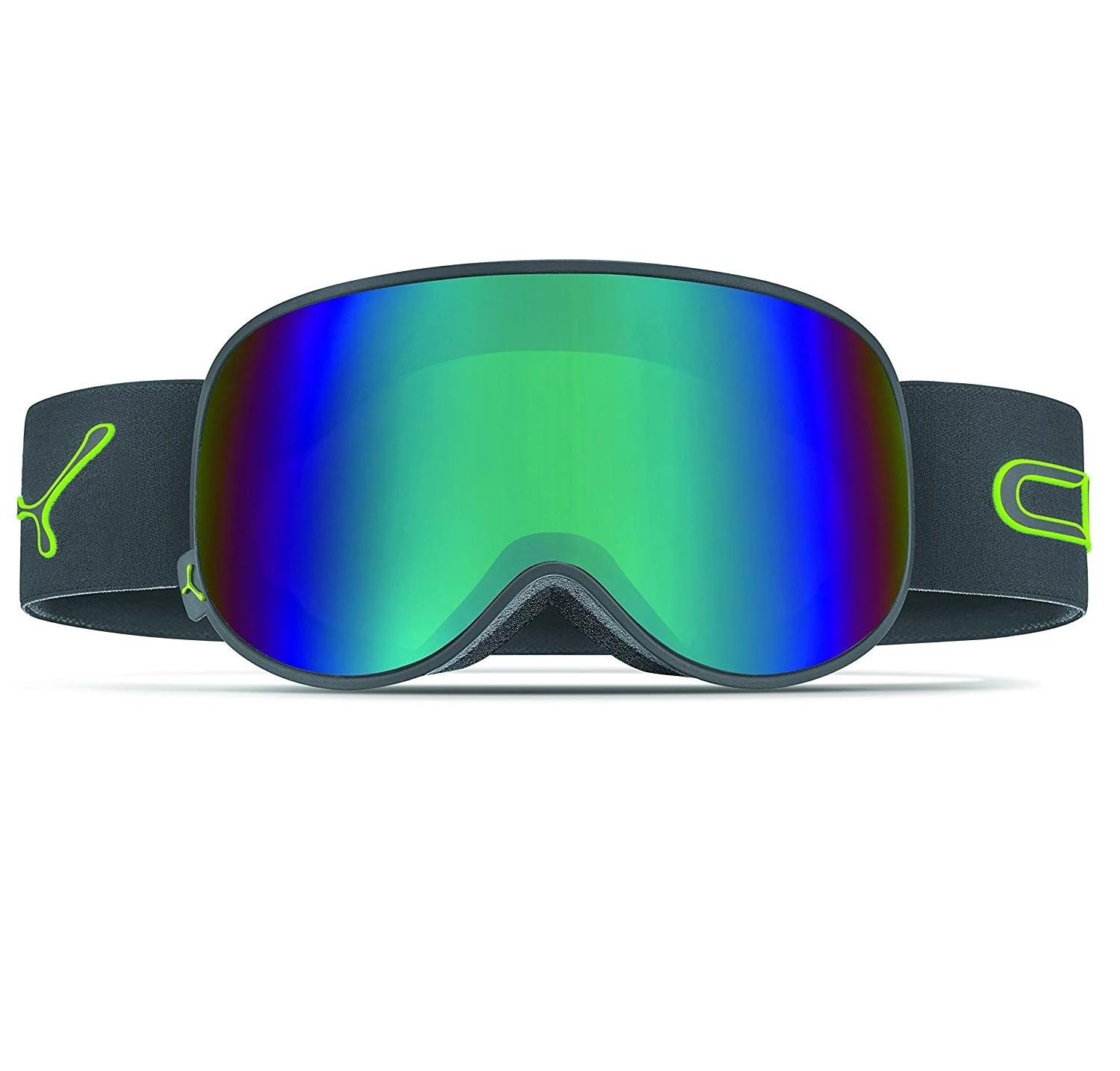 Cébé Attraction Skibril | Ciment Lime | Brown Flash Blue Cat.3 + Amber Flash Mirror Cat.1 4 Cébé Attraction Skibril | Ciment Lime | Brown Flash Blue Cat.3 + Amber Flash Mirror Cat.1 - Afbeelding 4