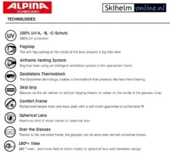 Alpina Scarabeo Q-Lite OTG Skibril - White | QuattroFlex Lite Red Mirror Lens (Cat.2) -SINNER Verkoopwinkel image 418