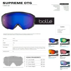 BOLLE Bollé Supreme OTG Skibril - Black Corp Matte | Vermillon Gun Lens Cat.2 -SINNER Verkoopwinkel image 510