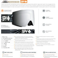 Spy+ Marauder Elite Happy Boost Skibril | Matte White | Happy Boost Bronze Blue Mirror (Cat. 3) + Happy LL Grey Green Red Mirror (Cat.1) -SINNER Verkoopwinkel image 521