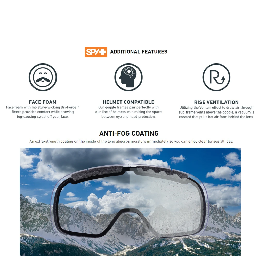 Spy+ Marauder Beyond Control Skibril | Orange | Happy Bronze Red Mirror (Cat. 3) + Happy LL Grey Green Red Mirror (Cat.1) 2 Spy+ Marauder Beyond Control Skibril | Orange | Happy Bronze Red Mirror (Cat. 3) + Happy LL Grey Green Red Mirror (Cat.1) - Afbeelding 2