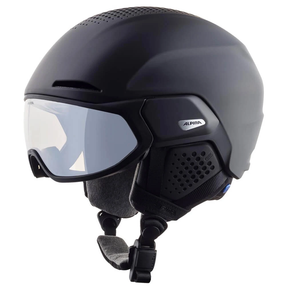 Alpina Alto V Skihelm Met Vizier | Black Matt | Varioflex S1-S2 2 Alpina Alto V Skihelm Met Vizier | Black Matt | Varioflex S1-S2 - Afbeelding 2